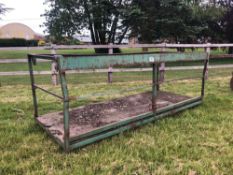 Personnel platform, pallet tine attachments. NB: not tested