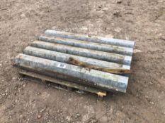 Quantity corrugated metal sheets