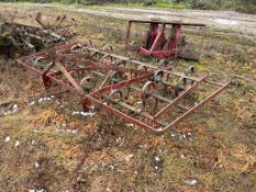 Massey Ferguson 9ft springtine cultivator, linkage mounted