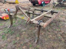 Bomford Supaflow 7 leg cultivator, linkage mounted