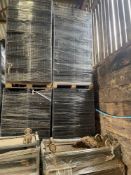 4No. pallets black plastic crates 25cmx50cmx30cm