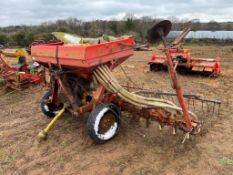 Ferrag Accord Pneumatic 4m drill with bout markers and rear following harrow
