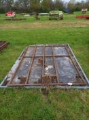 Quantity of sheeted metal gates