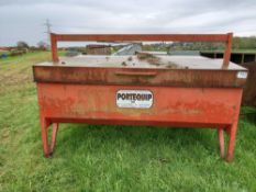 Portequip metal calf creep feeder