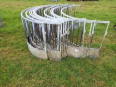 Quantity of sheep round bale feeders