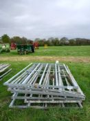 Quantity of metal barriers