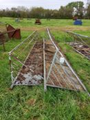 Quantity of metal hay racks