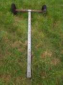 Homemade frame with axle