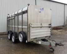 Ifor Williams E*11 twin axle livestock trailer, 12ft, with sheep decks