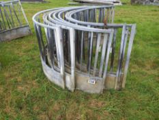 Quantity of sheep round bale feeders