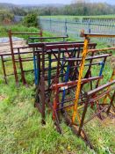 Metal trestle stands