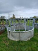 2 cattle round bale feeders
