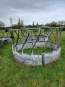 2 cattle round bale feeders