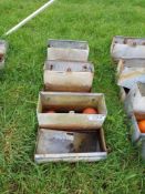 Quantity of small water troughs