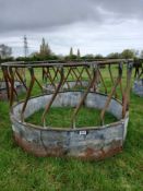 2 cattle round bale feeders