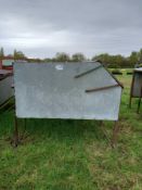 Metal calf creep feeder