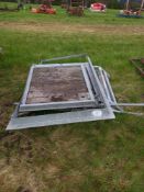 Quantity of cattle feed barriers and stable door