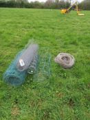 Quantity of stock netting and high tensile wire