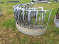 Quantity of sheep round bale feeders
