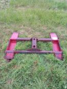 Bale spike head stock, with JCB brackets