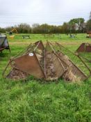 Quantity of metal hay racks