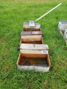 Quantity of small water troughs