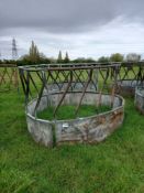 2 cattle round bale feeders
