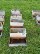 Quantity of small water troughs