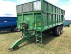 1997 Richard Larrington Majestic 18t twin axle grain trailer with side extensions, air brakes, sprun