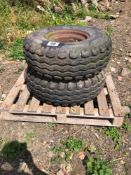 2No 12.5/80-15.3 6 stud wheels and tyres