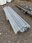 Quantity galvanised profile sections