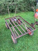 4 wheel metal trolley, 4ft x 2ft 8in