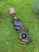 Electric fence 12v energiser unit with wire reels NB: Manual in Office