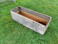 Galvanised water trough