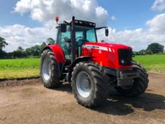 2011 Massey Ferguson 6480 Dyna 6 40kph 4wd tractor c/w 3 manual spools, front and cab suspension, im
