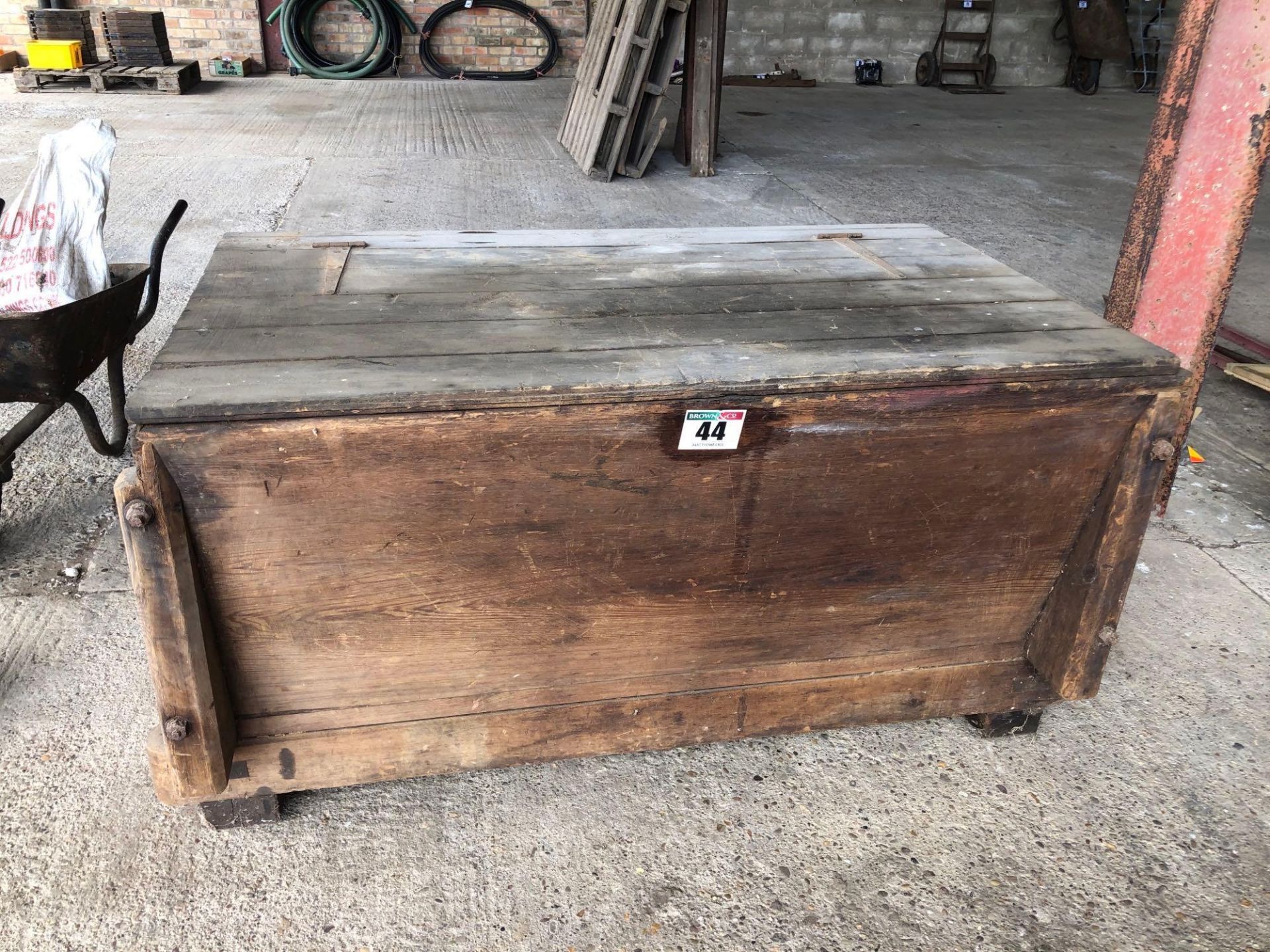Wooden feed bin