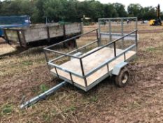 Wooden single axle car trailer
