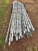 Quantity Galvanised scaffolding lengths