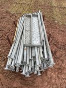 Quantity Galvanised scaffolding lengths