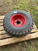 Single 11.5/80-15.3 wheel and tyre, 5 stud