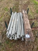 Quantity Galvanised scaffolding lengths