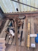 2No. Axle Stands, Drawbar And Chain - (Lincolnshire)