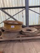3No. Wheel Centres And Tyre - (Lincolnshire)