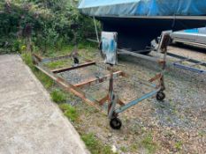 Kingsley Farrington Boatbuilders Wheeled 2.72m x 1.16m Boat Cradle - (Norfolk)