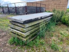 6No. 15ft x 4ft Concrete Panels, 4