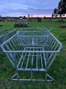 2No. Sheep Round Bale Cradle Feeders