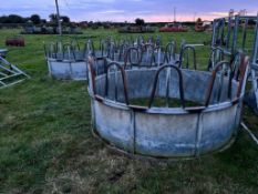 4No. Heavy Duty Cattle Tombstone Ring Feeders