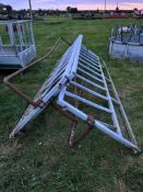 3No. 15Ft Cattle Feed Barriers