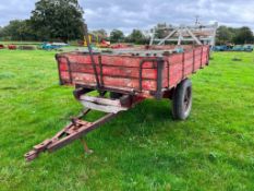 Vintage Whitlock Single Axle Wooden Trailer