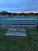 Internal Lambing Pens - 4No. IAE Adjustable Horizontal Rail Sheep Feed Barriers